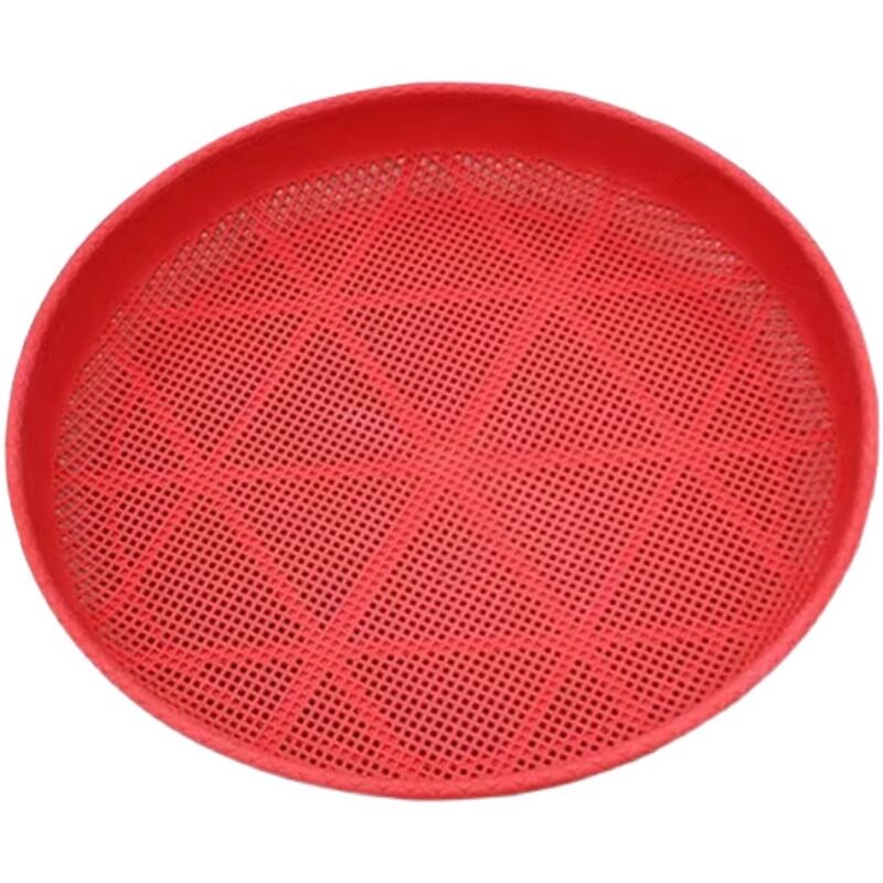 塑料筛子圆簸箕家用商用晒东西筛米大小晒筐细孔过滤仿竹编晒菜网,淘宝优惠券,粉丝福利购,淘宝优惠卷