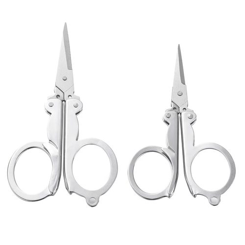 折叠剪刀迷你随身不锈钢便携小号旅行剪鼻毛钓鱼钥匙扣小剪刀手工 - 图3