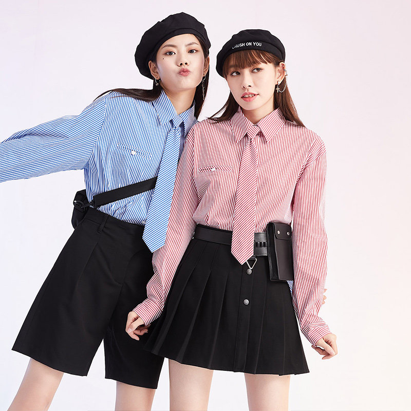 a21夏季防晒外套长袖宽松纯棉衬衫 a21女装衬衫