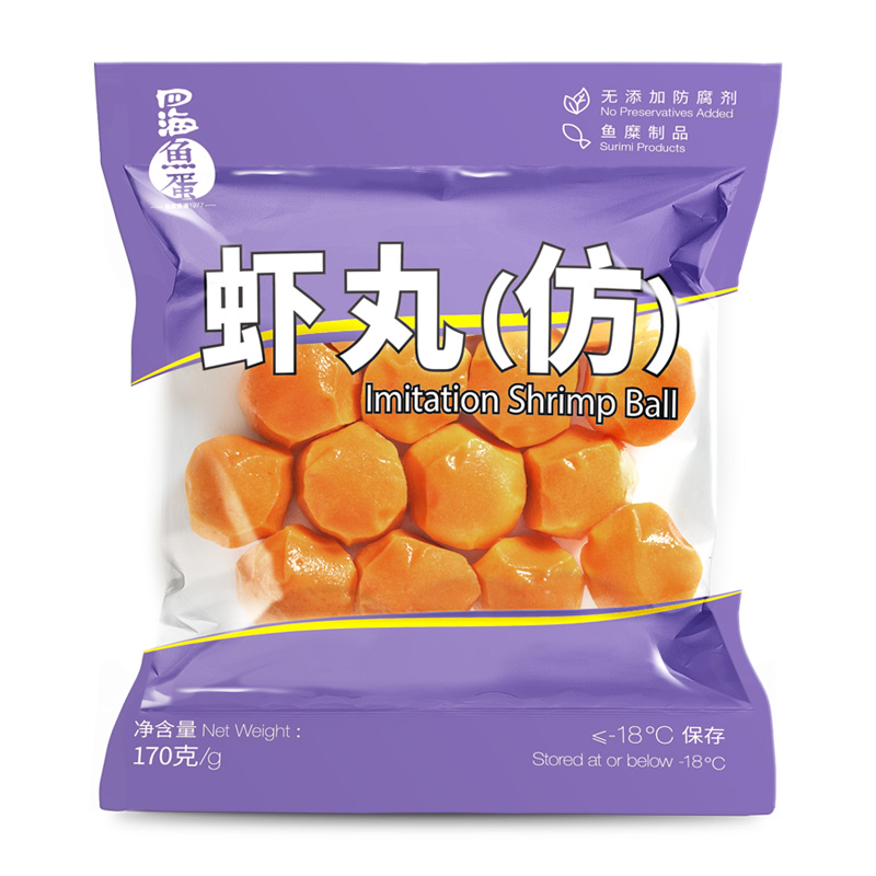 四海鱼蛋速冻虾丸（仿）火锅聚餐关东煮麻辣烫烧烤肉丸子圆子170g - 图3