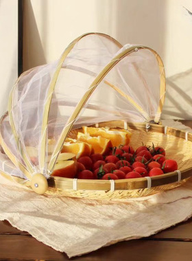 网罩簸箕防虫竹编制品筛子家用