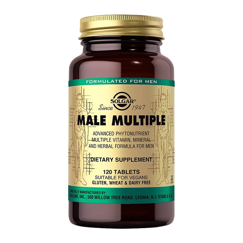 solgar进口男士复合锌b族补钙镁 UUSTAR海外复合维生素/矿物质
