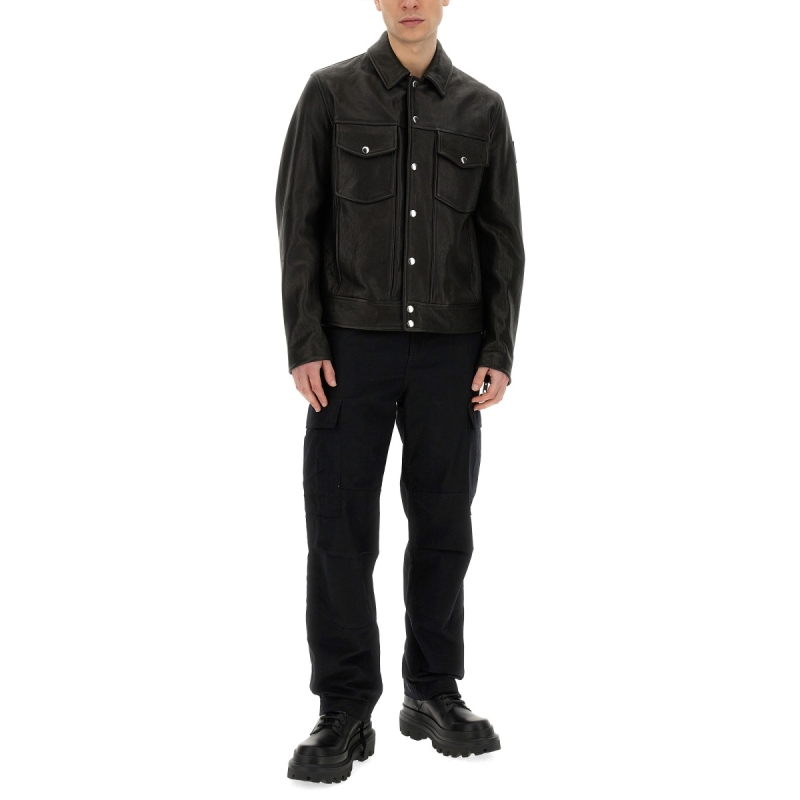 Belstaff（服饰）新款男装皮夹克皮衣休闲短款上衣 104767