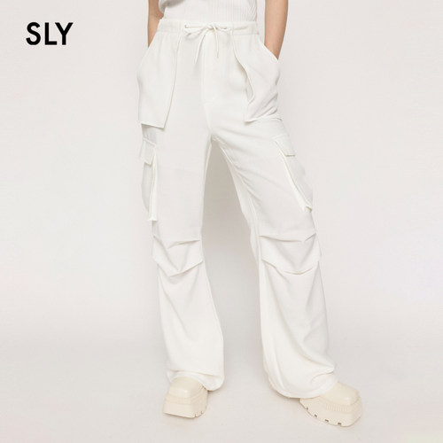 SLY春季【明星同款】Y2K褶皱辣妹工装裤030GAZ31-0580 - 图1
