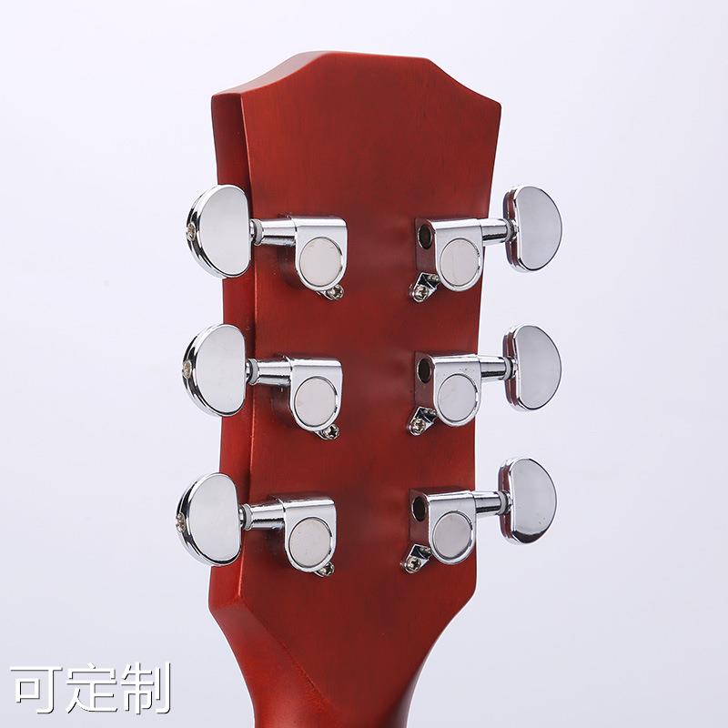 41寸吉他民谣吉他大量现货41寸木吉他JF桶型全椴木包边guitar-图1