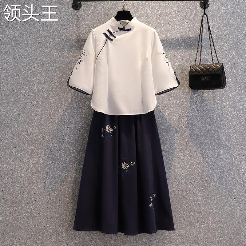 民国复古学生套装汉服改良旗袍上衣五四青年唐装班服大合唱演出服 - 图2