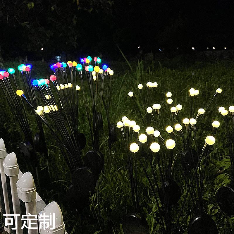 太阳能草坪灯风动萤火虫灯led户外庭院花园插地灯室外防水装饰灯 - 图1