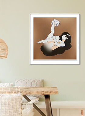 天野健限量版画Venus维纳斯和猫