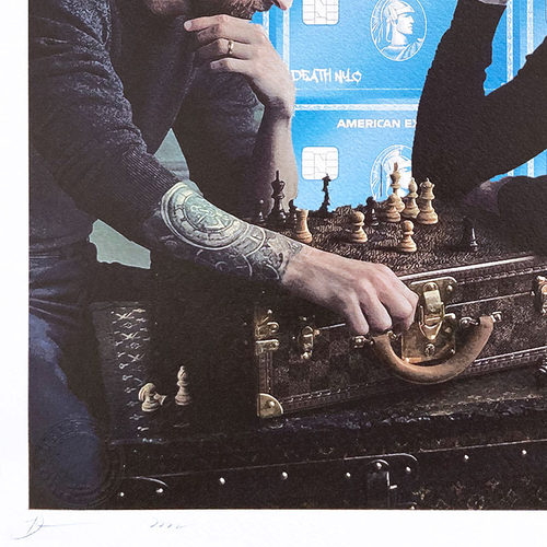 Death NYC亲签限量版画球星系列梅西c罗装饰画潮流艺术挂画 - 图2