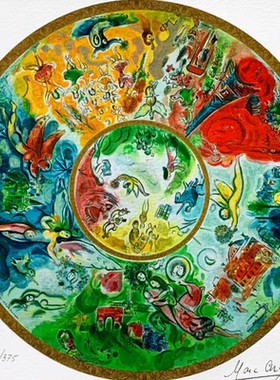 夏加尔限量版画基金会证书