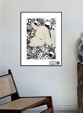 death nyc版画亲签限量版画奈良美智青森犬现代潮流装饰画玄关画