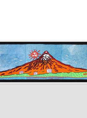 草间弥生官方限定富士山版画