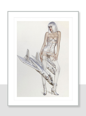 空山基亲签限量版画正品女工绍特