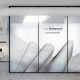 Company custom decorated conference room door and window glass stickers
