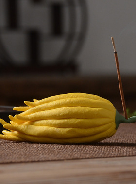 茶宠手工佛手瓜摆件精品可养陶瓷仿真茶席柑功夫茶配件具桌迷你