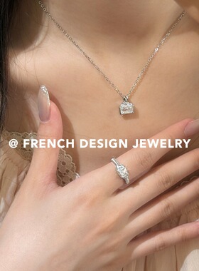 法式布契风手工拉丝指环 S925纯银 拉丝锆石戒指高级感小众设计女