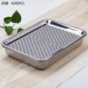 304 stainless steel tea tray large darkened tea