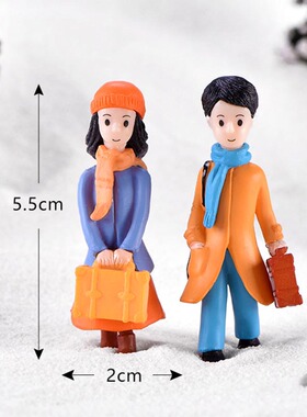 微景观可爱风旅行pvc蛋糕小饰品
