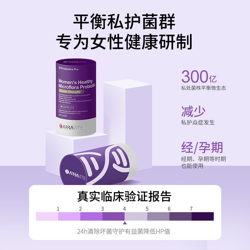 arravite澳洲女性益生菌口服胶囊 ARRAVITE海外益生菌