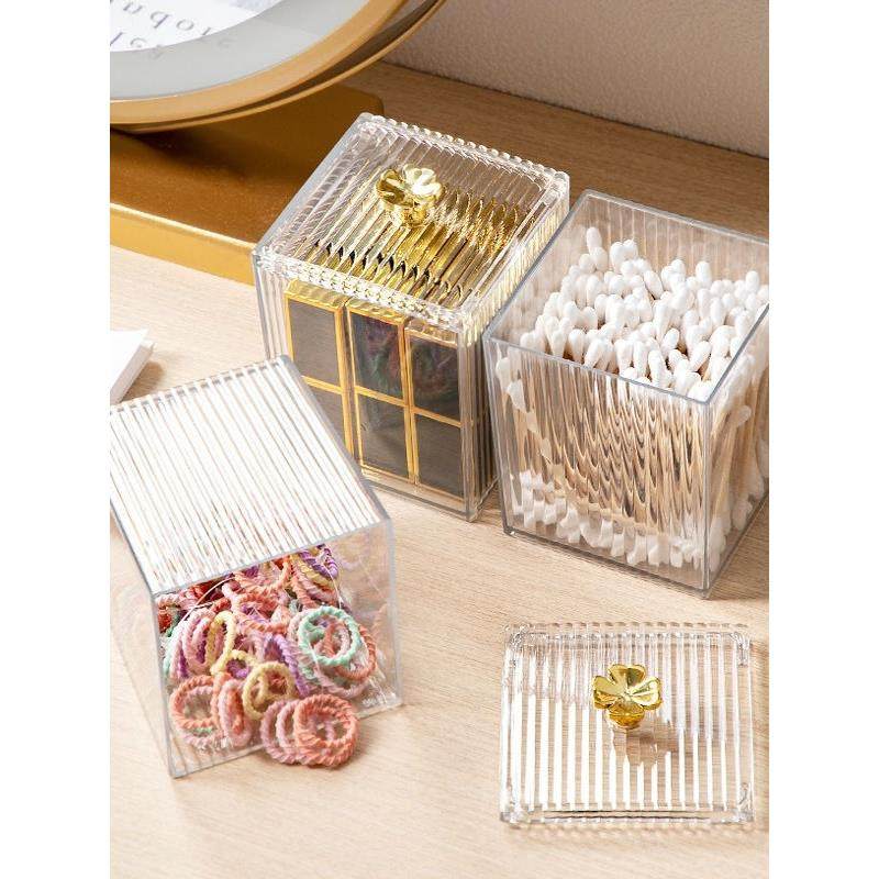 棉签收纳盒化妆棉桌面梳妆台防尘透明卸妆棉口红化妆品盒子亚克力,淘宝优惠券,粉丝福利购,淘宝优惠卷