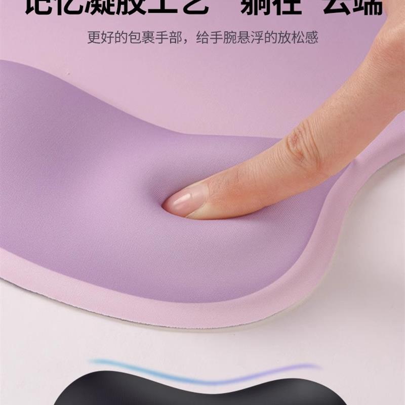 护手腕鼠标垫护腕人体工学键盘托防腱鞘炎男女生办公游戏一体手托 - 图1