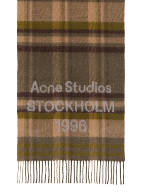 [秋冬新品]Acne Studios VENUS CHECK 1996 羊毛围巾绿色REVOLVE