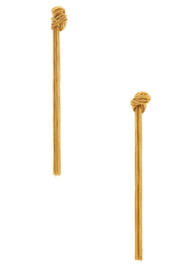 SHASHI LE POMPON 垂褶耳饰 revolve小众新款