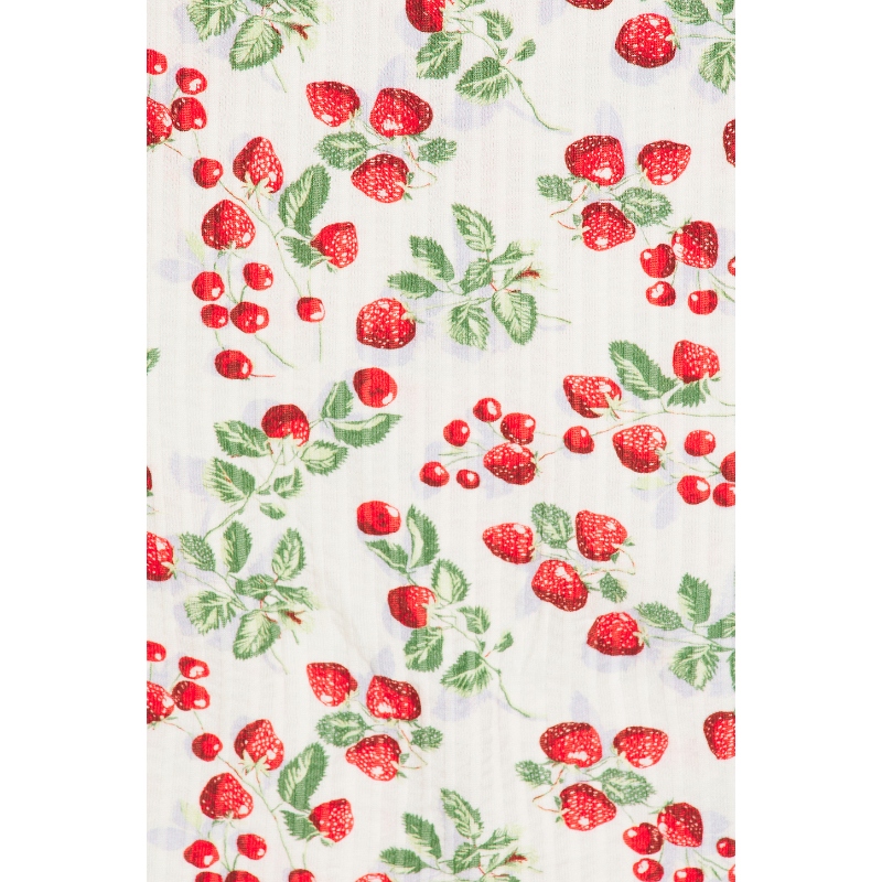 [夏季新品]Free People 背心 白色草莓樱桃印花 基础内搭REVOLVE