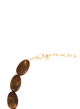 Lovers and Friends MARIGOLD 项链 棕色REVOLVE小众新款