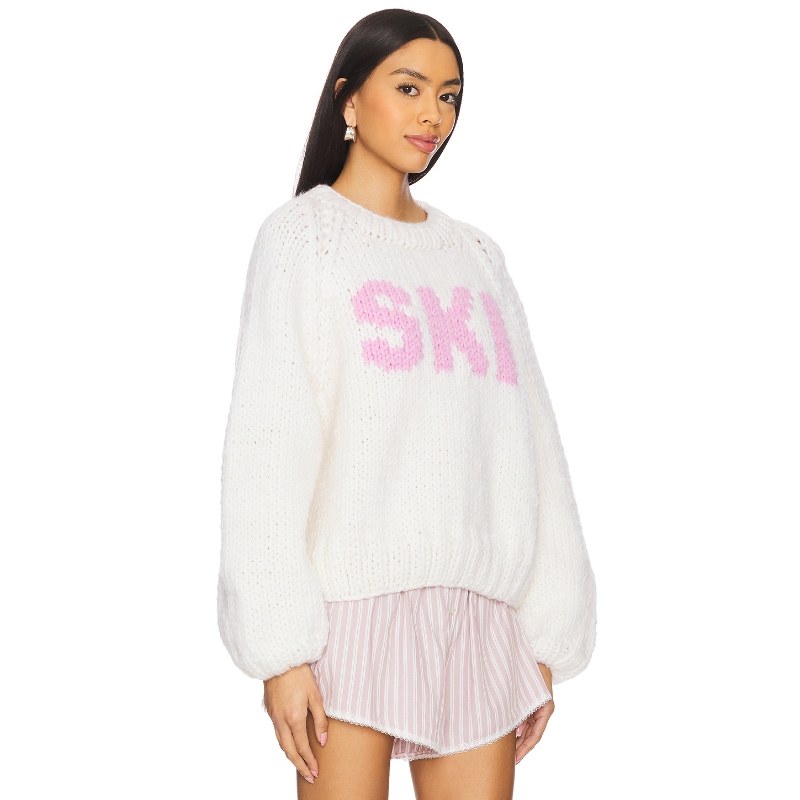 GOGO Sweaters SKI 套衫 白色REVOLVE小众新款 - 图0