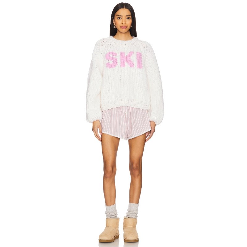 GOGO Sweaters SKI 套衫 白色REVOLVE小众新款 - 图2