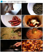 Guizhou Cuisine Fried Chicken Chopped Chili Fried Vegetables Spicy chicken Qiandish Food Delicious Preparation of Fried Video Material