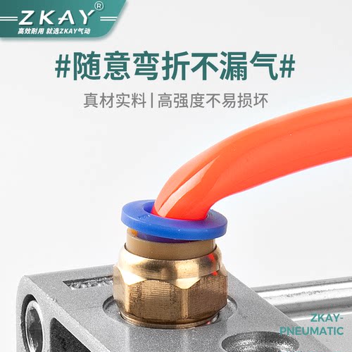 气动气管快速接头PC4-M5 快插PC6-01 PC8-02螺纹直通PC10-03 PC12 - 图2