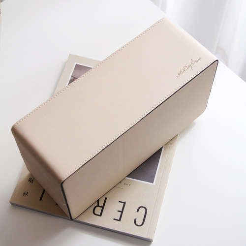 多功能抽纸盒家用客厅茶几轻奢简约高档桌面遥控器收纳皮质纸巾盒 - 图2