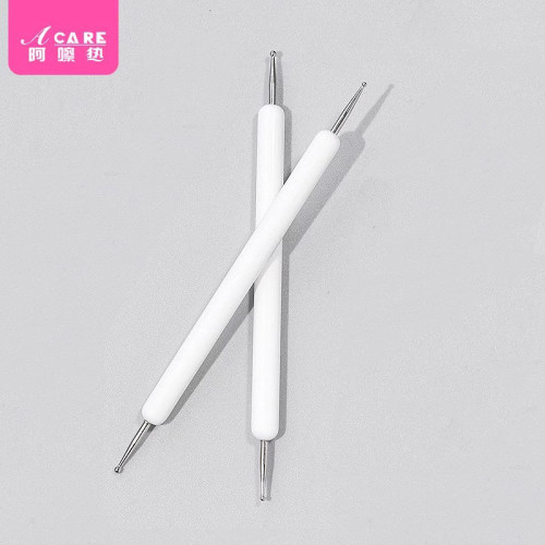 美甲笔刷/点钻C1pq801-易上手点花笔镶钻用指甲工具蜡笔彩绘 - 图1