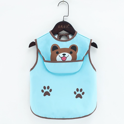 Детский слюнявчик, летний нагрудник подходит для мужчин и женщин, тонкий защитный водонепроницаемый фартук без рукавов, сзади на завязках