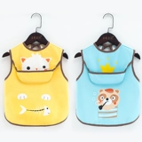 Детский слюнявчик, летний нагрудник подходит для мужчин и женщин, тонкий защитный водонепроницаемый фартук без рукавов, сзади на завязках