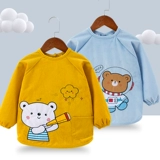 Детский водонепроницаемый фартук, демисезонный нагрудник для еды, лонгслив подходит для мужчин и женщин, анти-грязь