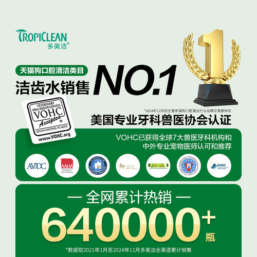 【U先】猫咪洁齿水55ml 回购473ml试用全额退 Fresh Breath多美洁 - 图1