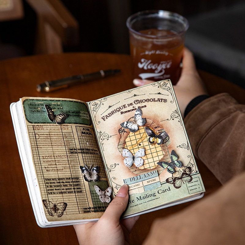 旧页手集系列无粘性素材纸30张入复古风主题手帐diy卡片打底装饰,淘宝优惠券,粉丝福利购,淘宝优惠卷