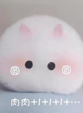 可爱小兔子发夹秋冬毛茸茸发卡女