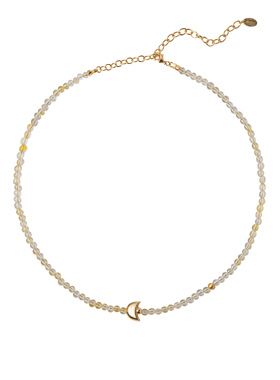 BLOTT 新年系列 元宝黄水晶黑玛瑙串珠项链