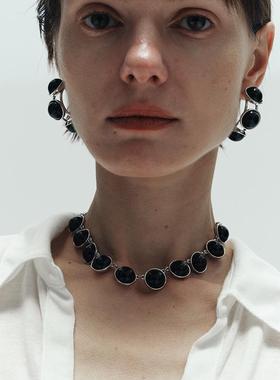 【李宇春同款】BLOTT 黑白玛瑙简约项链