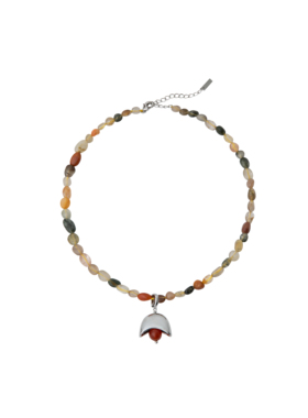 【赵丽颖同款】BLOTT好运系列招财水晶彩色水晶 元宝黑红玛瑙项链