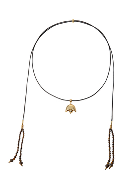 BLOTT 新年系列 蜡绳元宝铃铛吊坠黄水晶虎眼石流苏多种佩戴项链