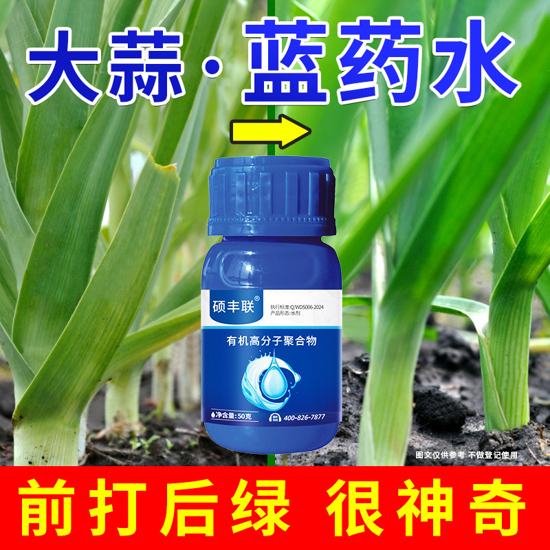 大蒜韭菜葱干尖黄叶专用蓝药水增绿增产送助剂组合上色着色叶面肥,淘宝优惠券,粉丝福利购,淘宝优惠卷