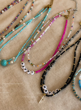 新中式彩色串珠项链女