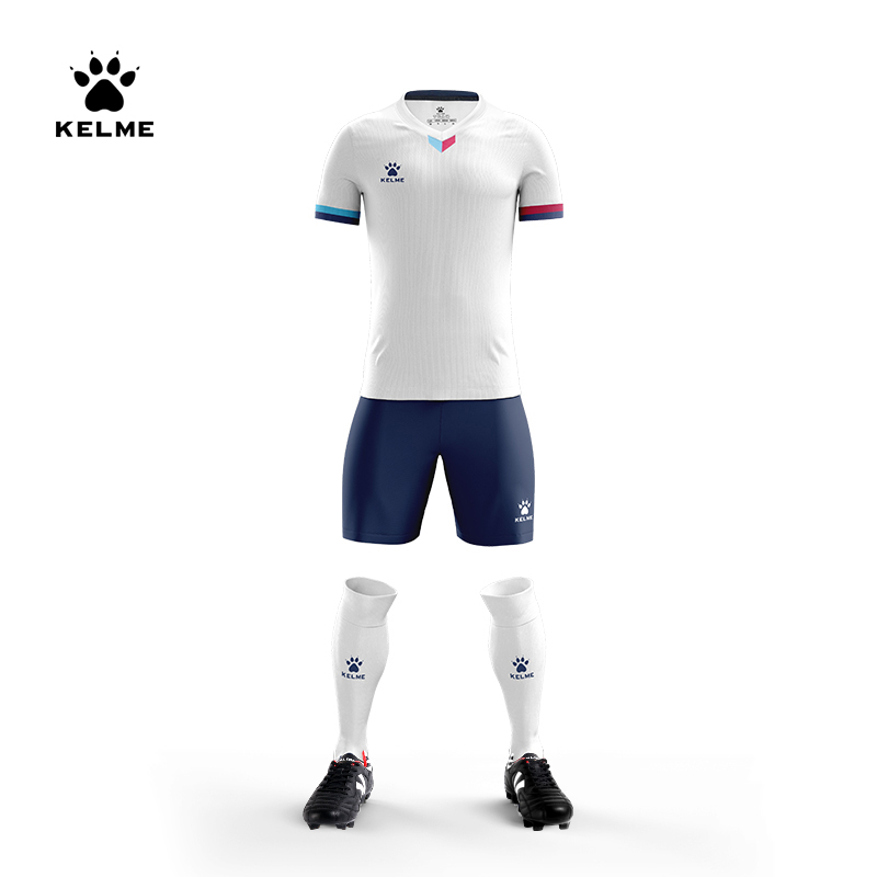 KELME/卡尔美足球服套装男定制比赛训练队服运动服装短袖组队球衣 - 图0