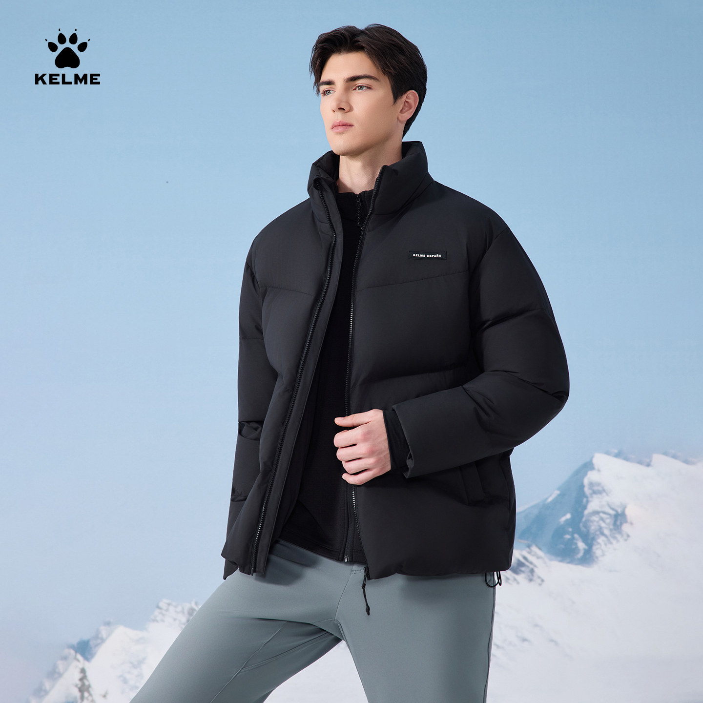 卡尔美保暖运动棉衣男冬季新款加厚体育生训练服外套仿羽绒棉大衣,淘宝优惠券,粉丝福利购,淘宝优惠卷