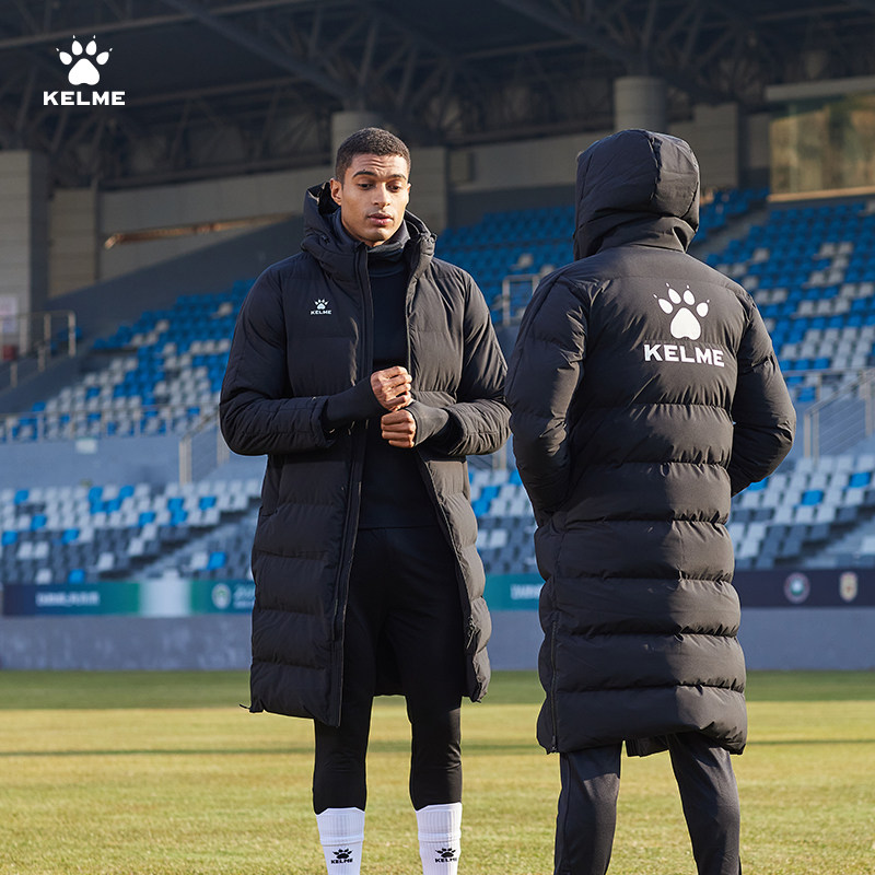 卡尔美过膝棉服男女体育生冬训长款运动棉衣防风加厚保暖棉袄外套,淘宝优惠券,粉丝福利购,淘宝优惠卷